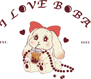I LOVE BOBA EST. 2022 logo