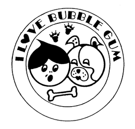 I LOVE BUBBLE GUM logo