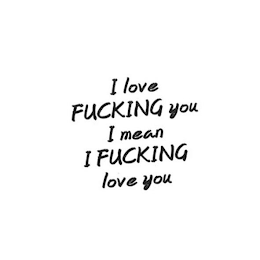 I LOVE FUCKING YOU I MEAN I FUCKING LOVE YOU logo