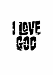 I LOVE GOD logo