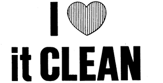 I LOVE IT CLEAN logo