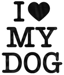 I LOVE MY DOG logo