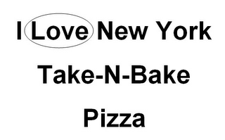 I LOVE NEW YORK TAKE-N-BAKE PIZZA logo