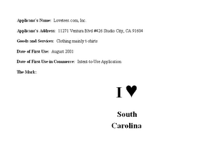 I LOVE SOUTH CAROLINA logo