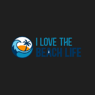I LOVE THE BEACH LIFE logo