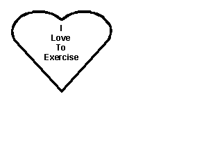 I LOVE TO EXERCISE logo