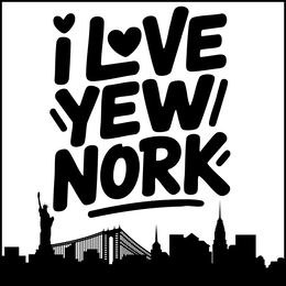 I LOVE YEW NORK logo