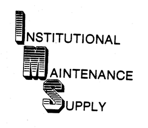 I M S INSTITUTIONAL MAINTENANCE SUPPLY logo