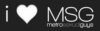 I MSG METROSEXUALGUYS logo