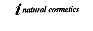 I NATURAL COSMETICS logo