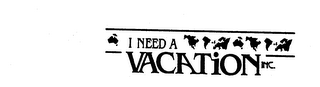 I NEED A VACATION INC. logo