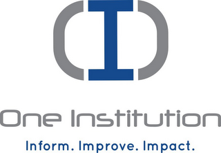(I) ONE INSTITUTION INFORM. IMPROVE. IMPACT. logo