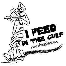 I PEED IN THE GULF WWW.IPEEDSHIRTS.COM logo