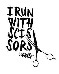 I RUN WITH SCISSORS logo