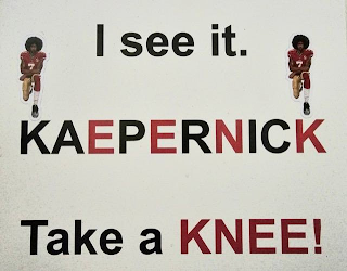 I SEE IT. KAEPERNICK TAKE A KNEE! logo