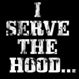 I SERVE THE HOOD... logo