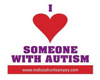 I SOMEONE WITH AUTISM WWW.MELISSAHUNTSAMPEY.COM logo