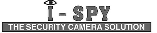 I-SPY THE SECURITY CAMERA SOLUTION logo