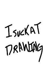 I SUCK AT DRAWING logo