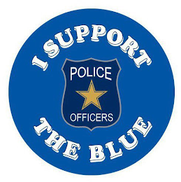 I SUPPORT POLICE OFFICERS THE BLUE logo