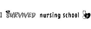 I SURVIVED NURSING SCHOOL logo