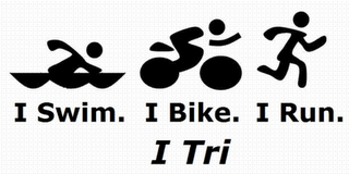 I SWIM. I BIKE. I RUN. I TRI logo