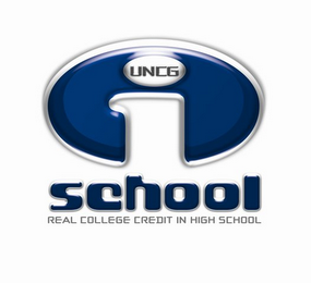 I UNCG SCHOOL REAL COLLEGE CREDIT IN HIGH SCHOOL logo