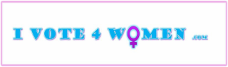 I VOTE 4 WOMEN . COM logo