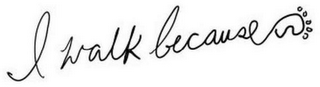 I WALK BECAUSE logo