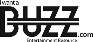 I WANT A BUZZ.COM ENTERTAINMENT RESOURCE logo