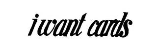 I WANT CARDS logo