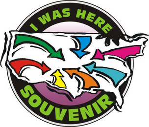 I WAS HERE SOUVENIR logo