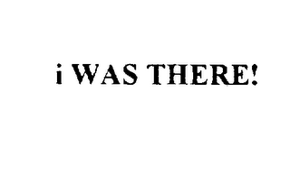 I WAS THERE! logo