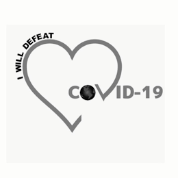 I WILL DEFEAT COVID-19 logo