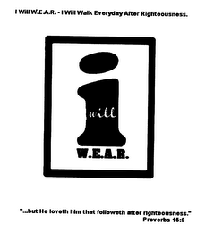 I WILL W.E.A.R. logo
