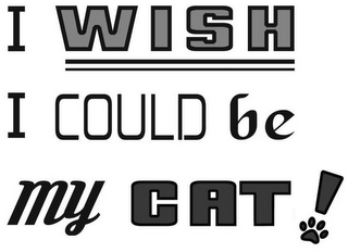 I WISH I COULD BE MY CAT! logo