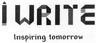 I WRITE INSPIRING TOMORROW logo