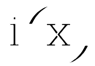 I (X) logo