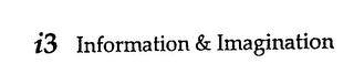 I3 INFORMATION & IMAGINATION logo