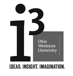 I3 OHIO WESLEYAN UNIVERSITY IDEAS. INSIGHT. IMAGINATION. logo
