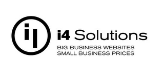 I4 SOLUTIONS BIG BUSINESS WEBSITES SMALL BUSINESS PRICES logo