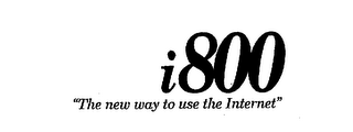 I800 "THE NEW WAY TO USE THE INTERNET" logo