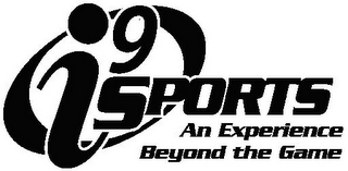 I9 SPORTS AN EXPERIENCE BEYOND THE GAME logo