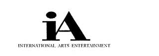 IA INTERNATIONAL ARTS ENTERTAINMENT logo