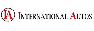 IA INTERNATIONAL AUTOS logo