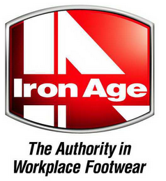 IA IRON AGE THE AUTHORITY IN WORKPLACE FOOTWEAR logo