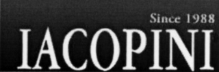 IACOPINI SINCE 1988 logo