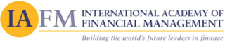 IAFM INTERNATIONAL ACADEMY OF FINANCIAL MANAGEMENT BUILDING THE WORLD'S FUTURE LEADERS IN FINANCE logo