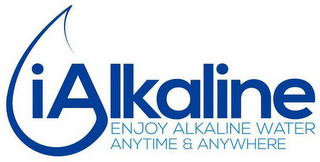 IALKALINE ENJOY ALKALINE WATER ANYTIME & ANYWHERE logo