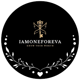 IAMONEFOREVA KNOW YOUR WORTH logo